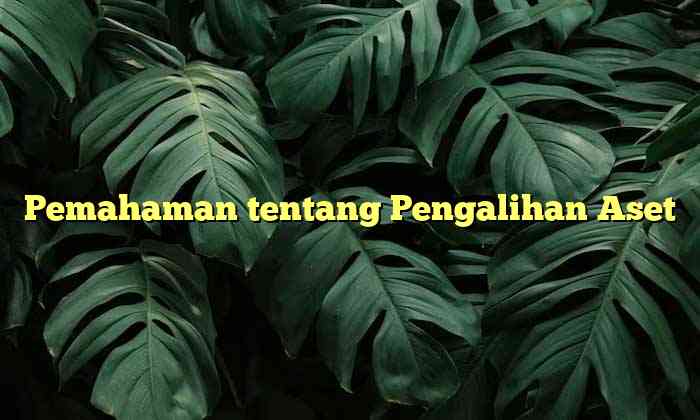 Pemahaman tentang Pengalihan Aset