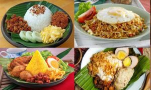 nasi khas indonesia lauk istimewa
