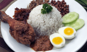 nasi lemak khas malaysia